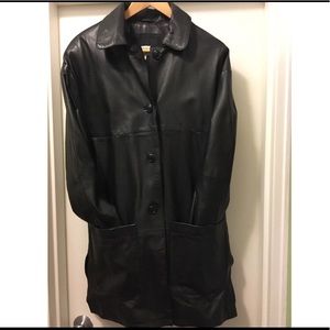 Woman Brand Black Leather Jacket